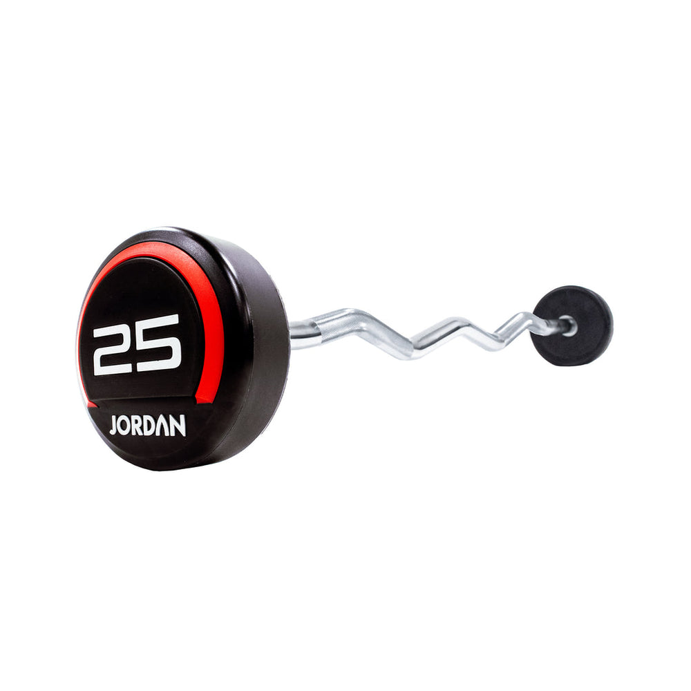 JORDAN Curl Urethane Fixed Barbell 25kg
