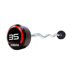 JORDAN Curl Urethane Fixed Barbell 35kg