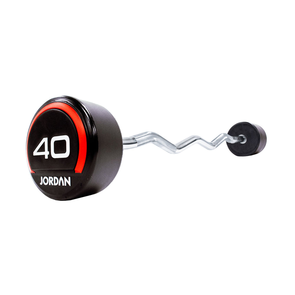 JORDAN Curl Urethane Fixed Barbell 40kg
