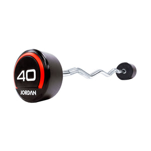 JORDAN Curl Urethane Fixed Barbell 40kg