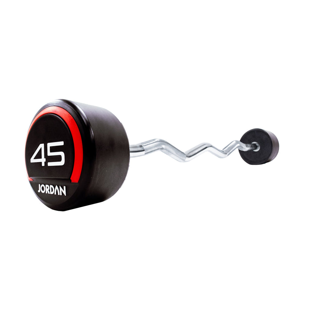 JORDAN Curl Urethane Fixed Barbell 45kg