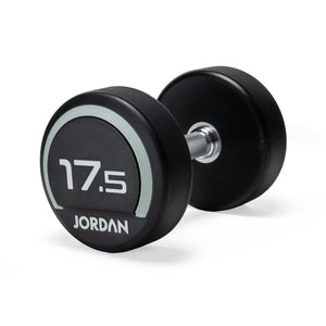JORDAN Urethane Dumbbells - Up to 75kg (Grey) - Pro Gym Essentials