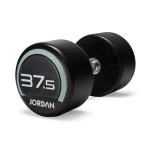 JORDAN Urethane Dumbbells - Up to 75kg (Grey) - Pro Gym Essentials