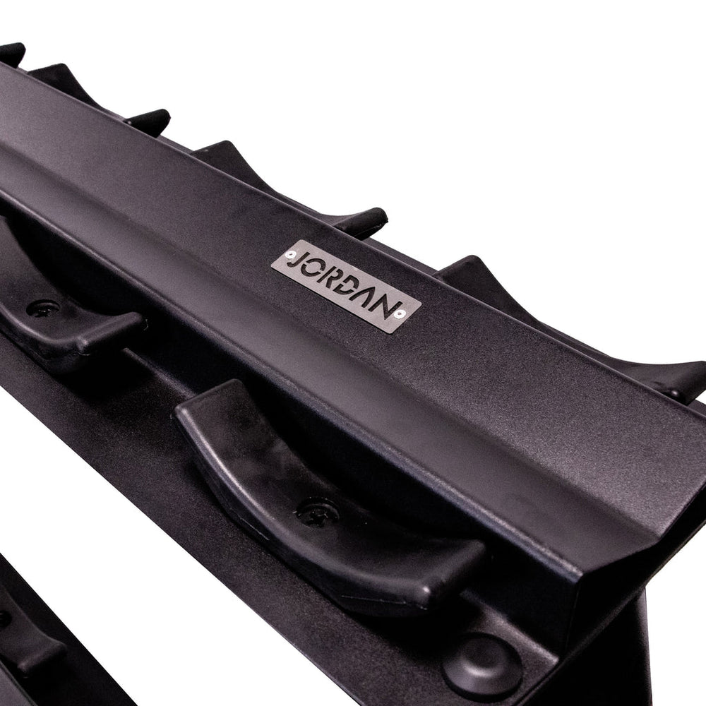 JORDAN 10 Pair, 3 Tier Dumbbell Rack (Oval Frame) with Saddles