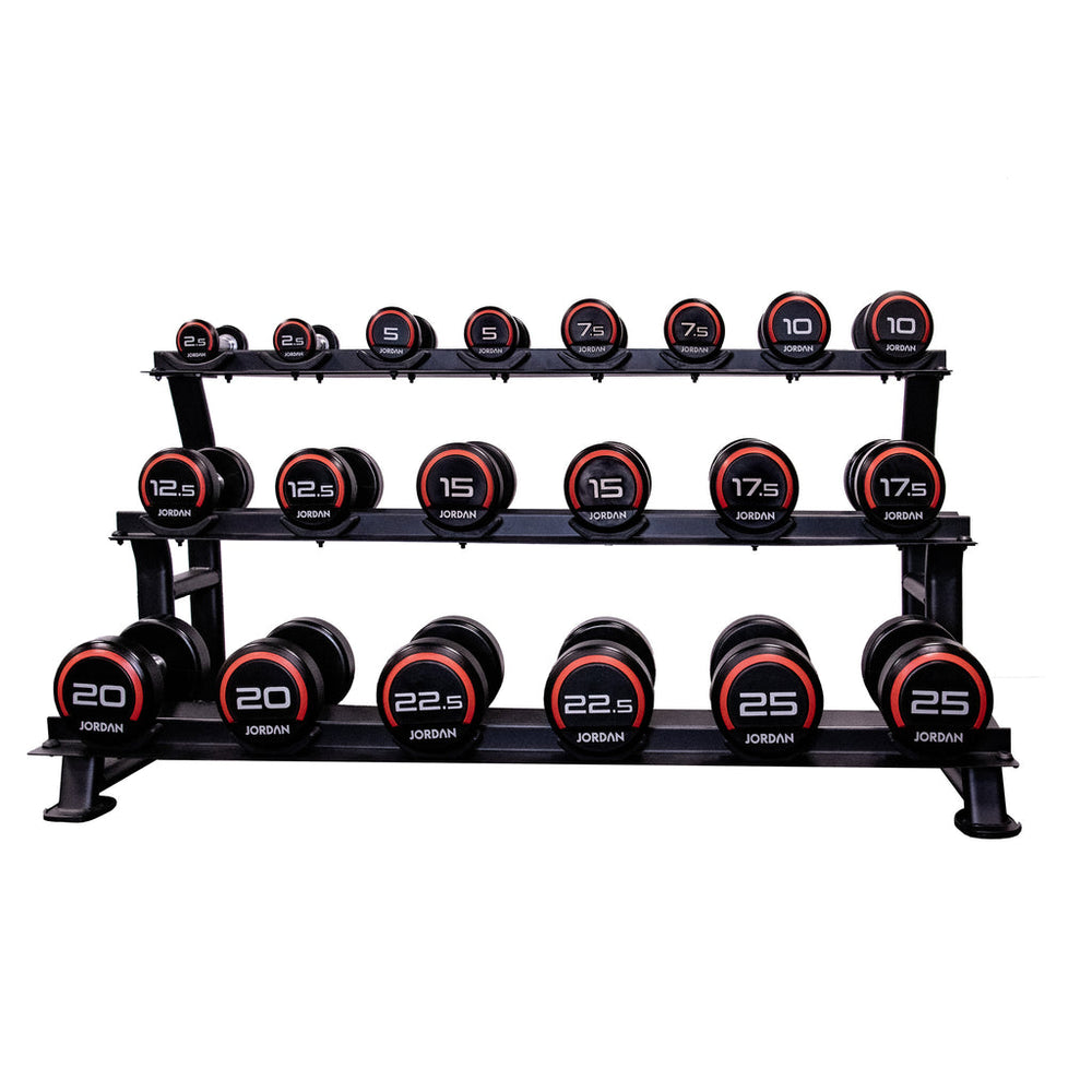 JORDAN 10 Pair 3 Tier Dumbbell Rack