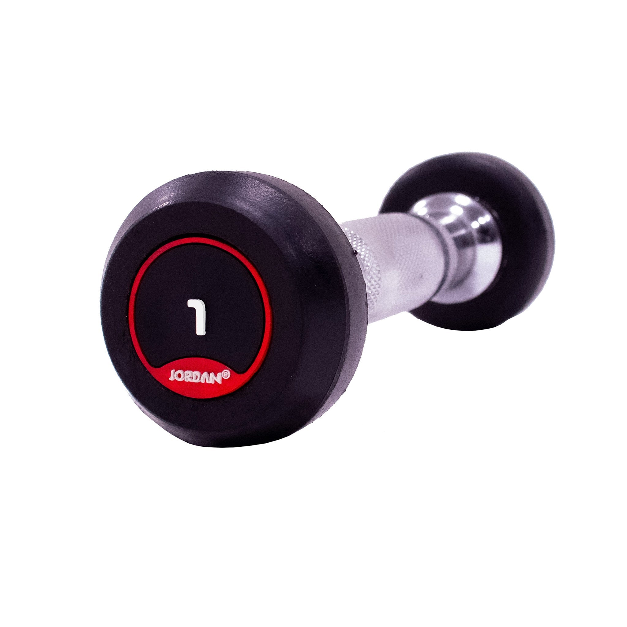 JORDAN Rubber Dumbbells - Up to 70kg (Red) - Pro Gym Essentials