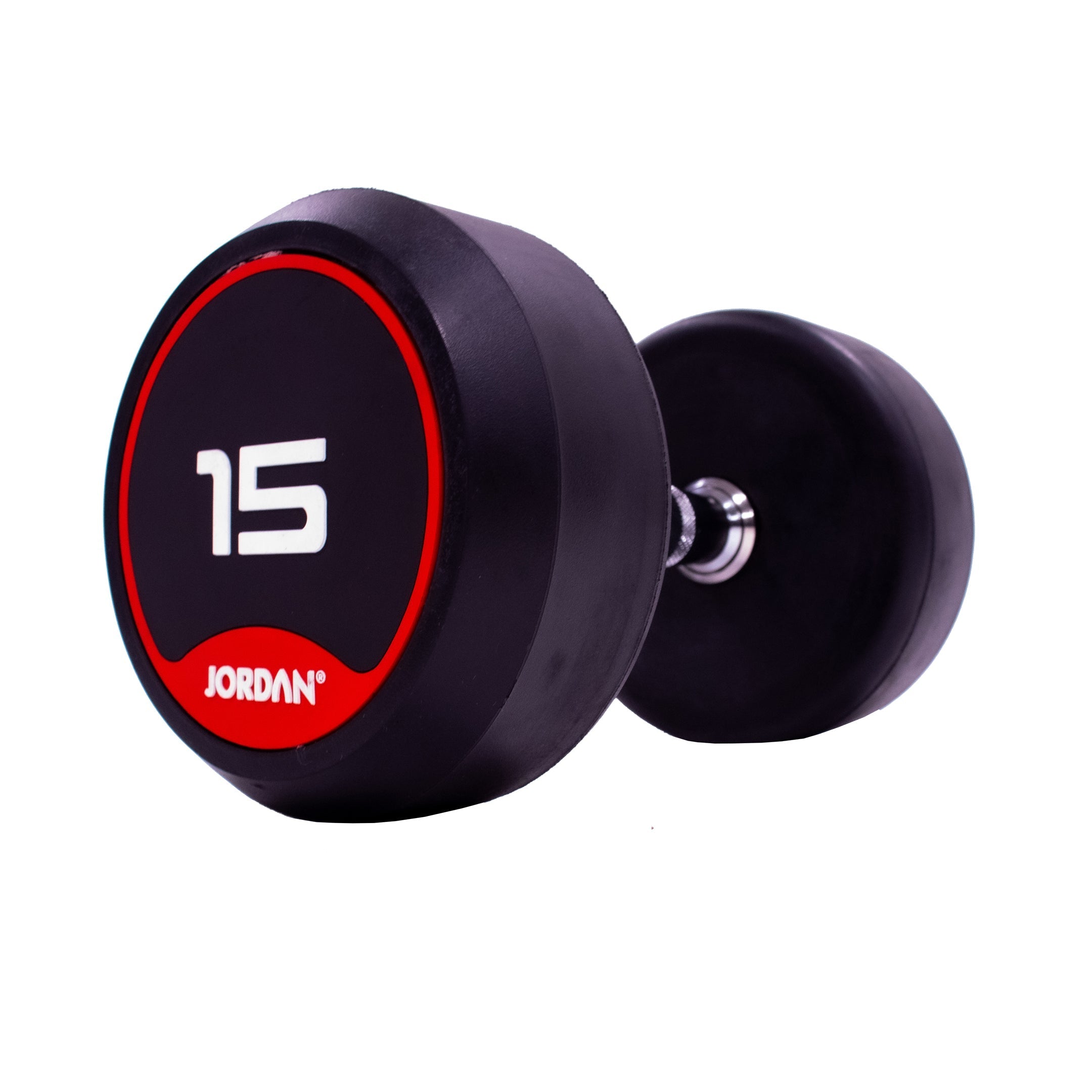 JORDAN Rubber Dumbbells - Up to 70kg (Red) - Pro Gym Essentials