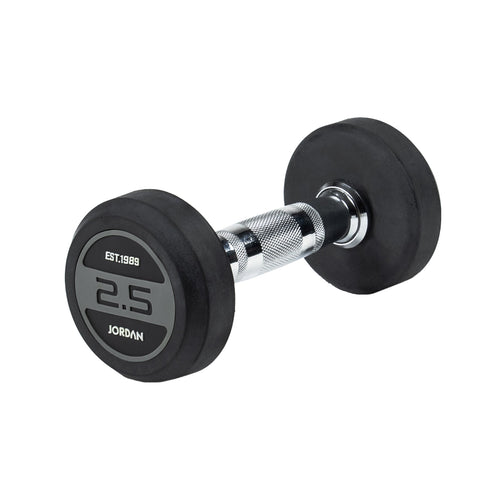 JORDAN Rubber Dumbbell Set - Grey