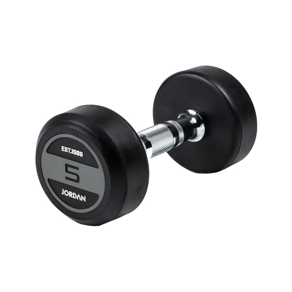 JORDAN Rubber Dumbbell Set - Grey
