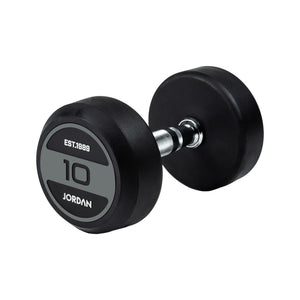 JORDAN Rubber Dumbbell Set - Grey