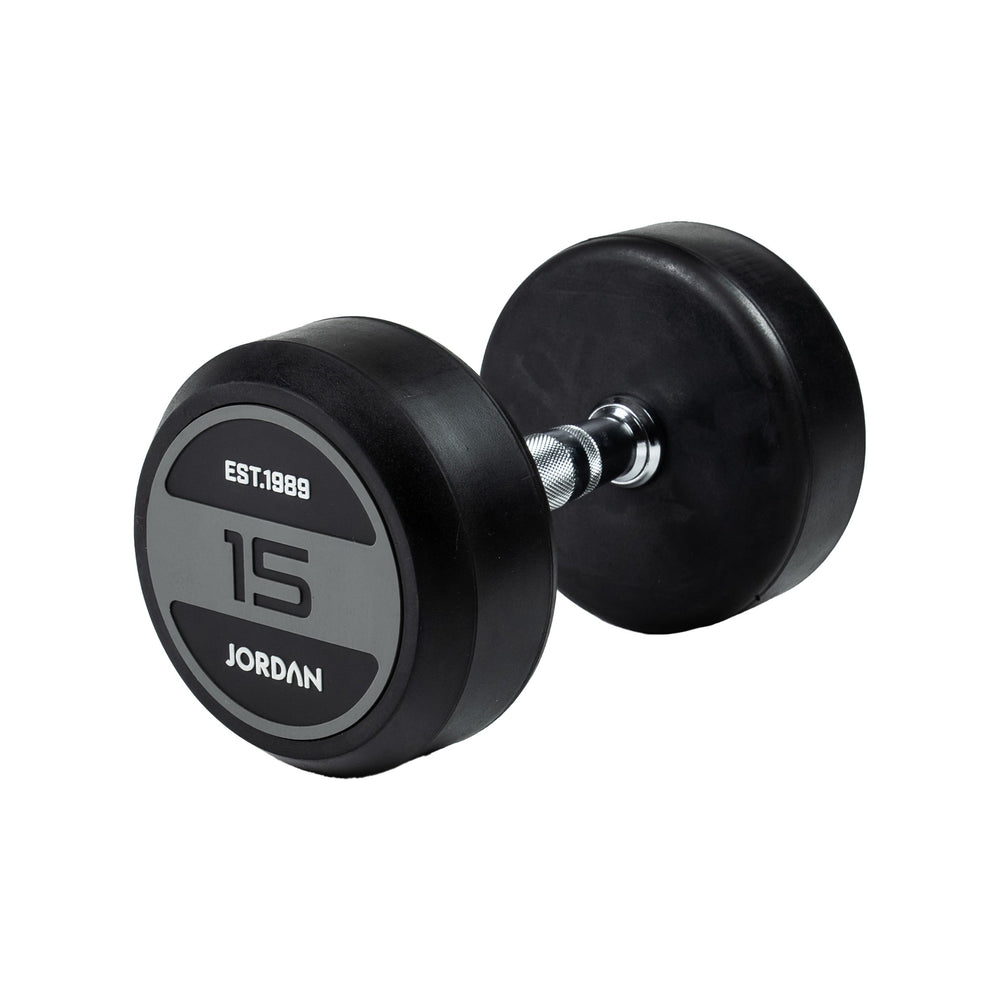JORDAN Rubber Dumbbell Set - Grey