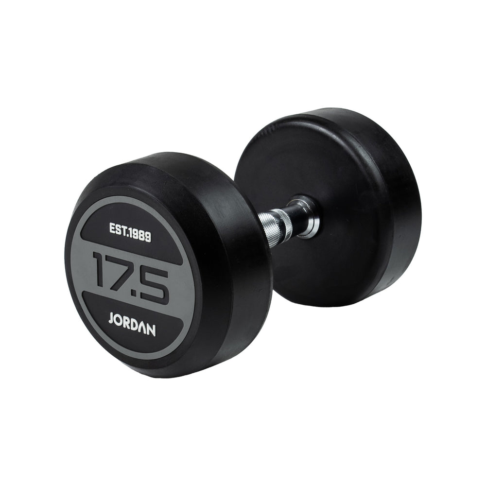 JORDAN Rubber Dumbbell Set - Grey