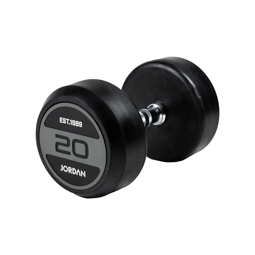 JORDAN Rubber Dumbbell Set - Grey