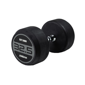 JORDAN Rubber Dumbbell Set - Grey
