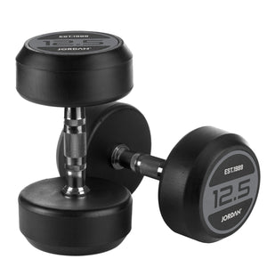 JORDAN Rubber Dumbbell Set - Grey