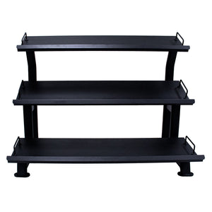 JORDAN 12 Pair, 3 Tier Hex Dumbbell Rack with Trays