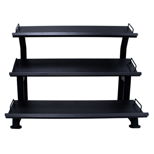 JORDAN 12 Pair, 3 Tier Hex Dumbbell Rack with Trays