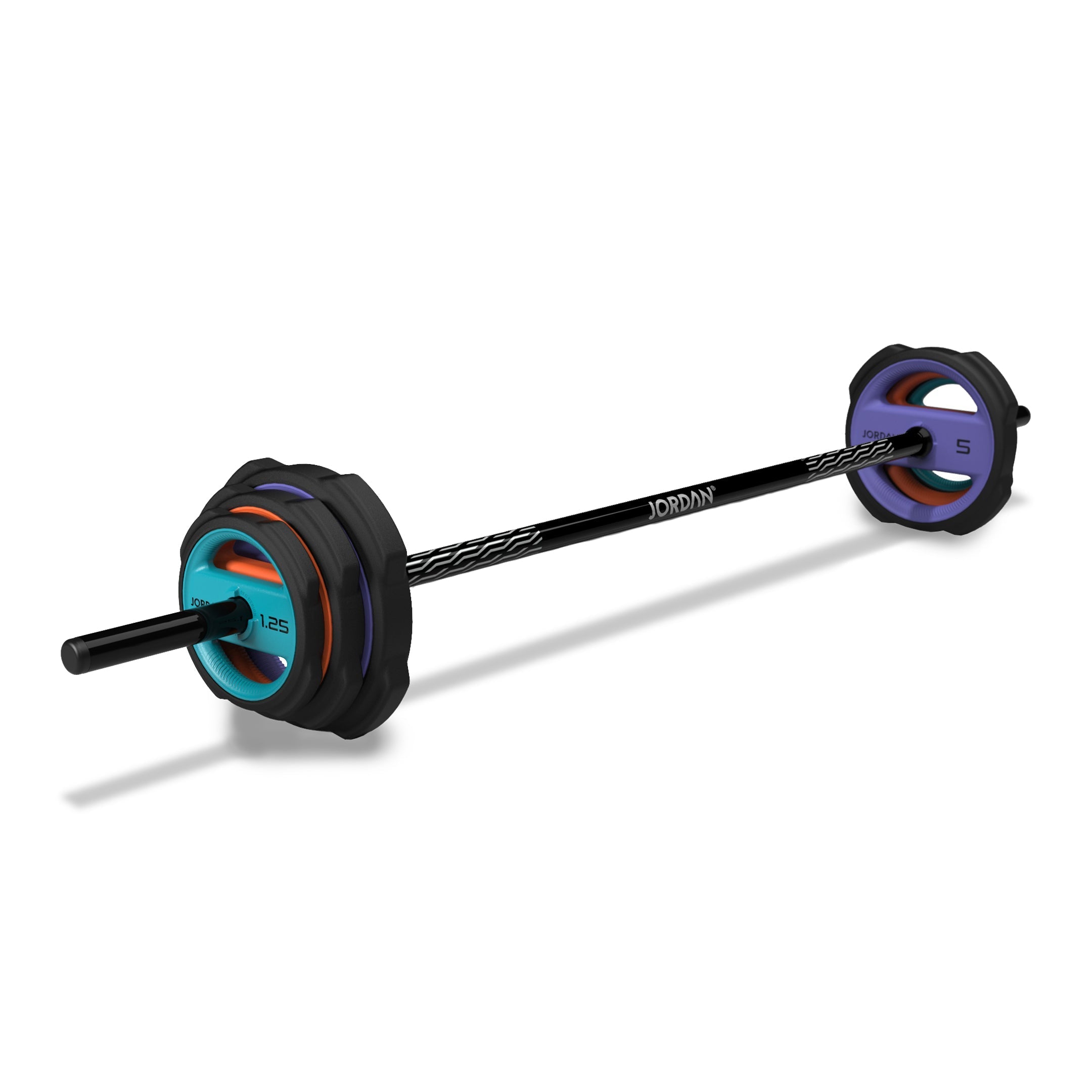 JORDAN Ignite Pump X ™ Urethane Studio Barbell Sets and Plates - Pro Gym Essentials