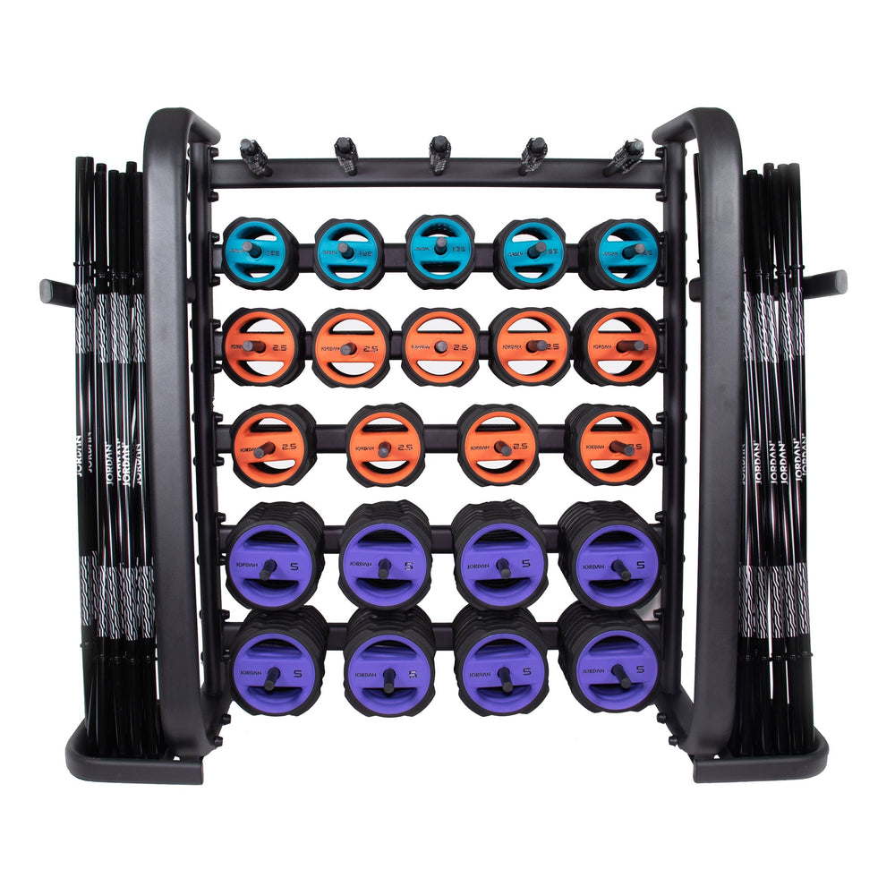 JORDAN Ignite Pump X ™ Urethane Studio Barbell Sets and Plates - Pro Gym Essentials