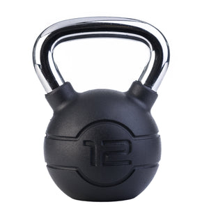 JORDAN Chrome/Rubber Kettlebells - Pro Gym Essentials