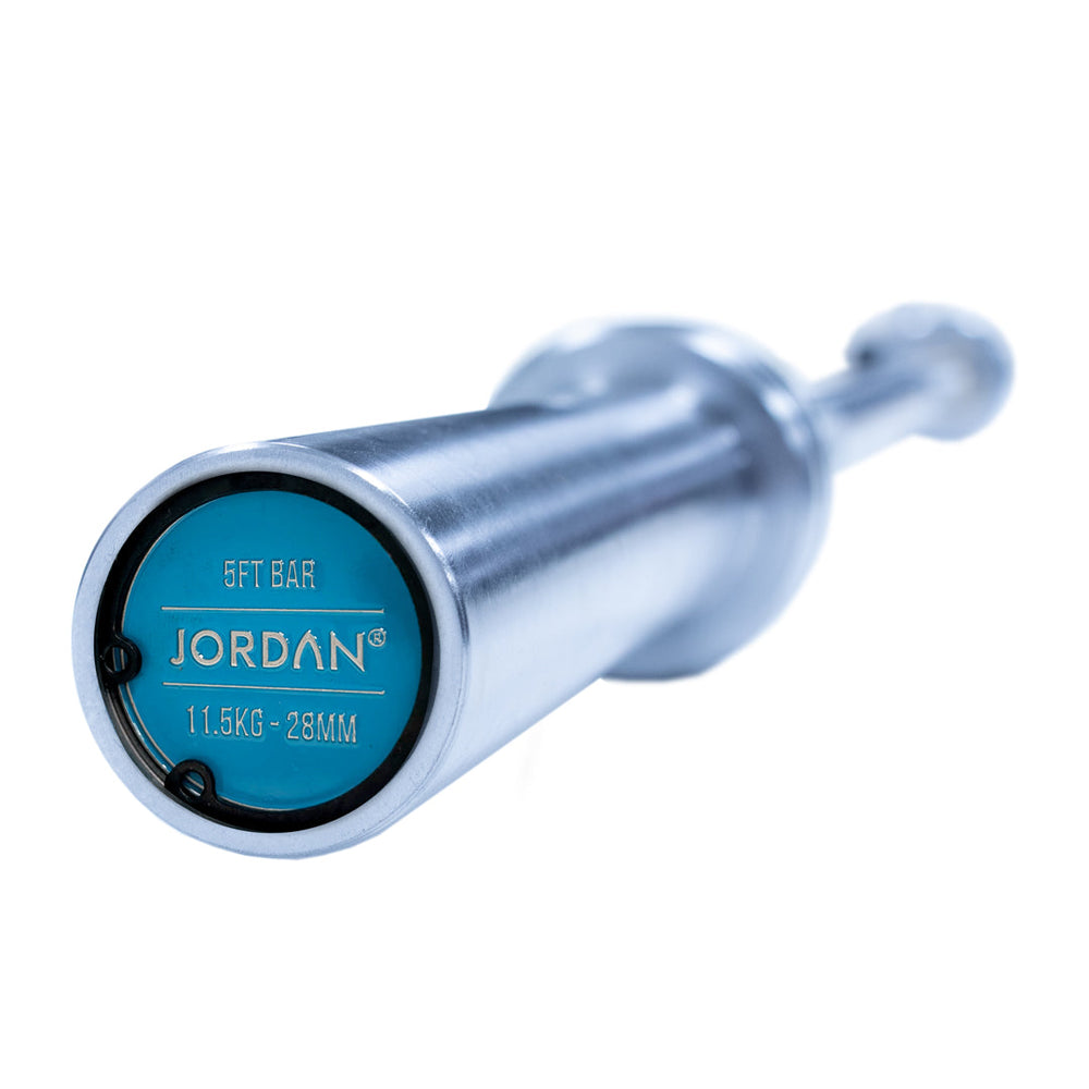 JORDAN Steel Series Straight Olympic Bars With Bearings - Pro Gym Essentials