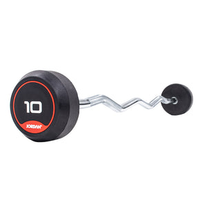 JORDAN Rubber Fixed Curl Bar Set