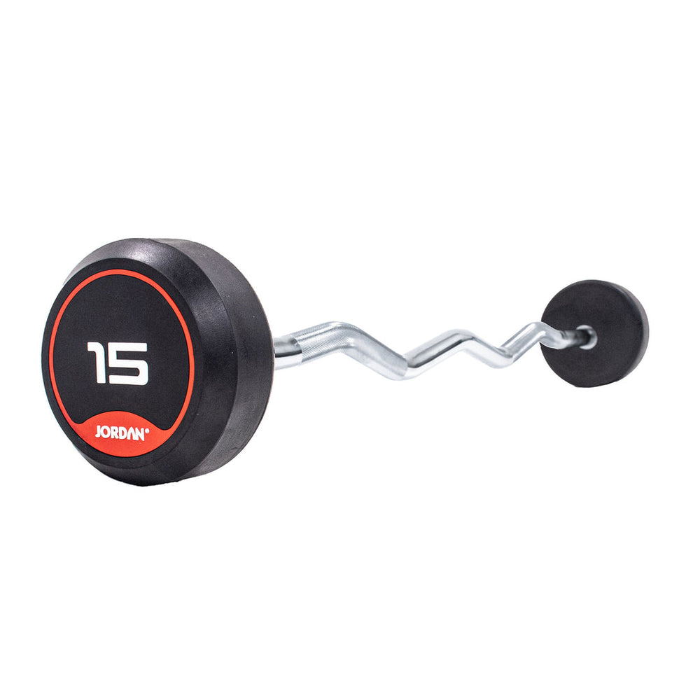 JORDAN Rubber Fixed Curl Bar Set