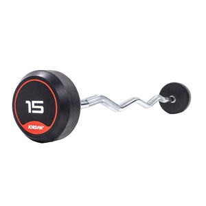 JORDAN Rubber Fixed Curl Bar Set