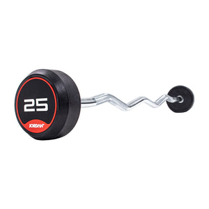 JORDAN Rubber Fixed Curl Bar Set