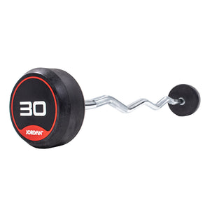JORDAN Rubber Fixed Curl Bar Set