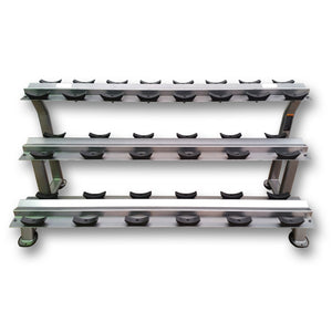 MYO Strength 10 Pair 3 Tier Dumbbell Rack - Pro Gym Essentials