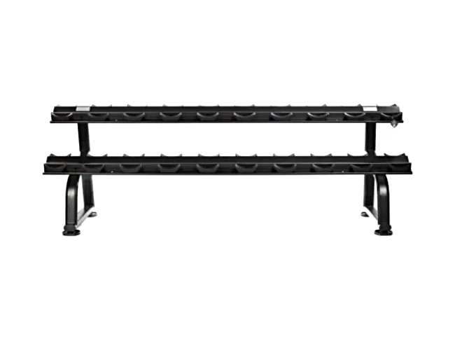 MYO Strength 10 Pair 2 Tier Dumbbell Rack with Stirrups