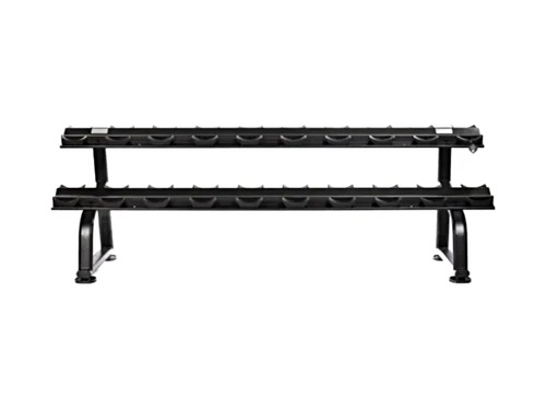 MYO Strength 10 Pair 2 Tier Dumbbell Rack with Stirrups