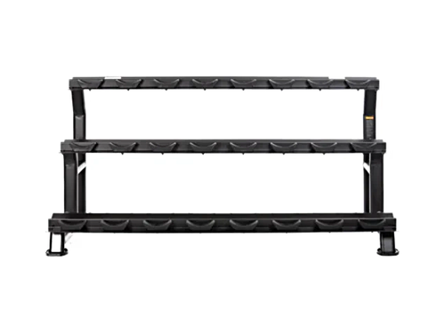 MYO Strength 12 Pair 3 Tier Dumbbell Rack with Stirrups
