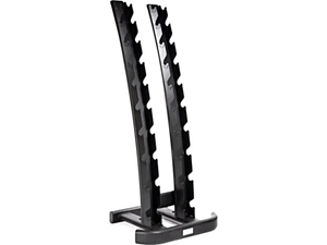MYO Strength 10 Pair Vertical Curved Dumbbell Rack - Pro Gym Essentials