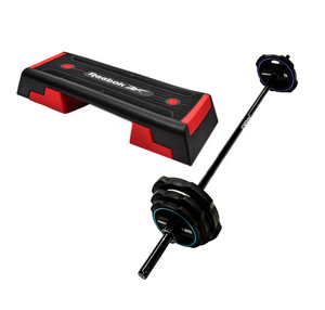 JORDAN Ignite Pump X Rubber Studio Barbell Sets with Black Rack