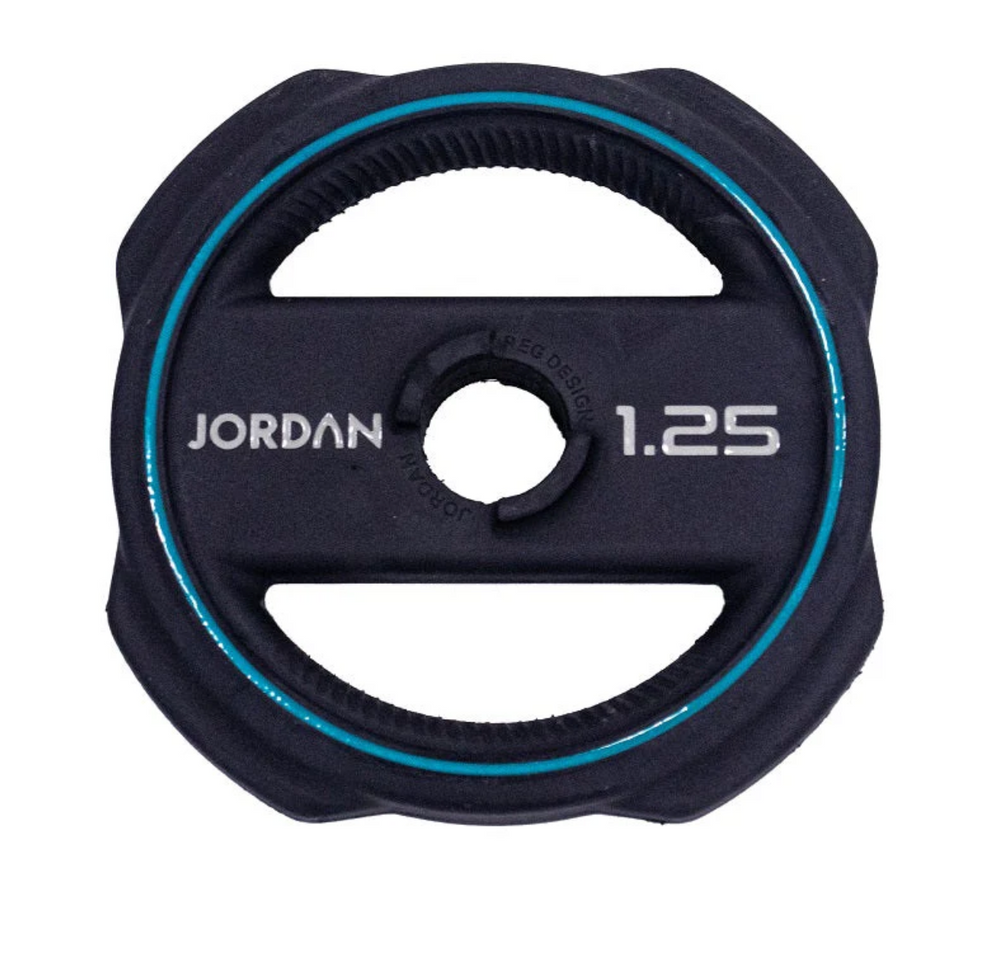 JORDAN Ignite Pump X Rubber Studio Barbell Sets with Black Rack