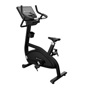 Star Trac 6UB Upright Bike - 16" Touchscreen front angle