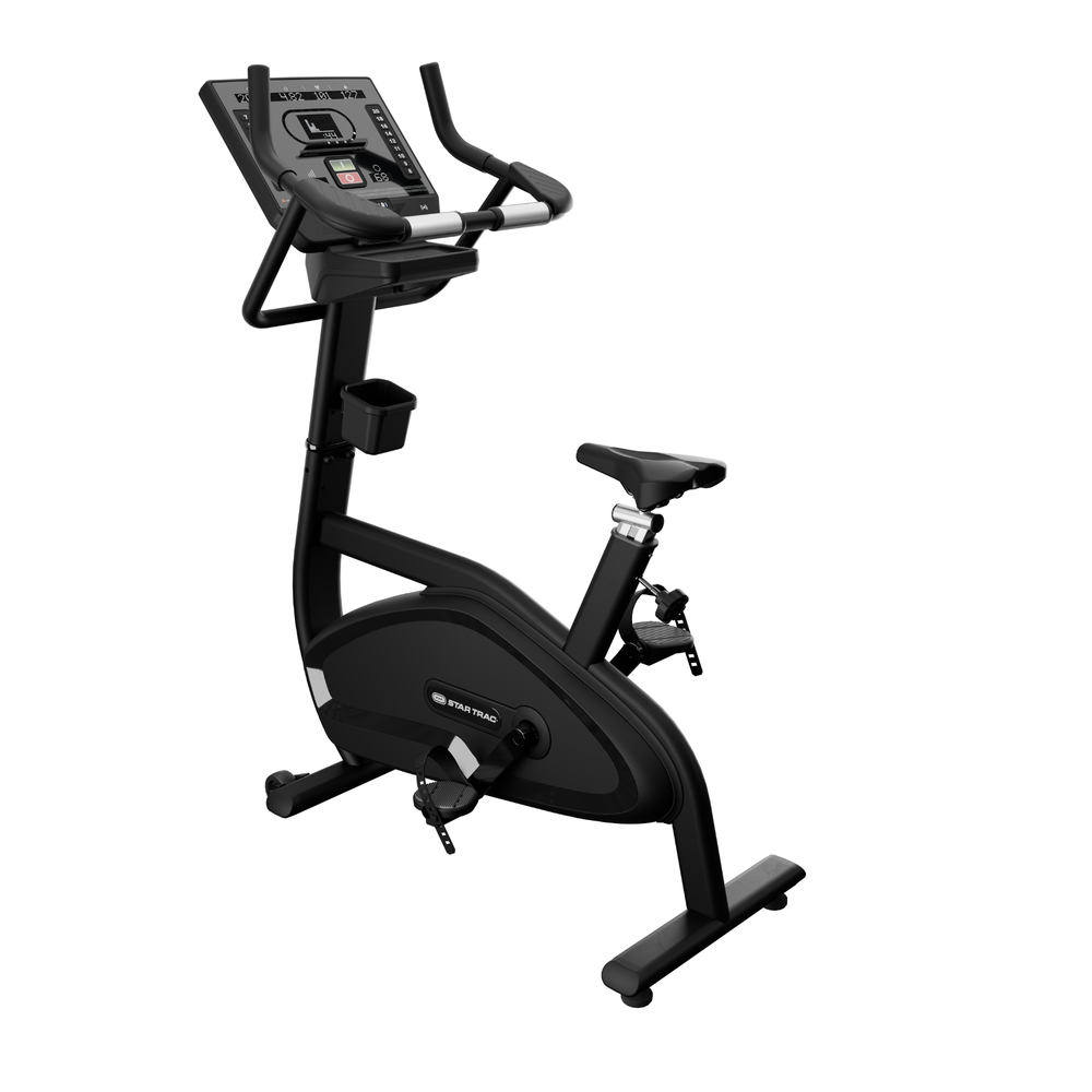 Star Trac 6UB Upright Bike - LED Display front angle