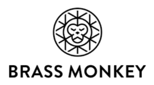 Brass Monkey logo with a stylized monkey face in a circular design on a white background.