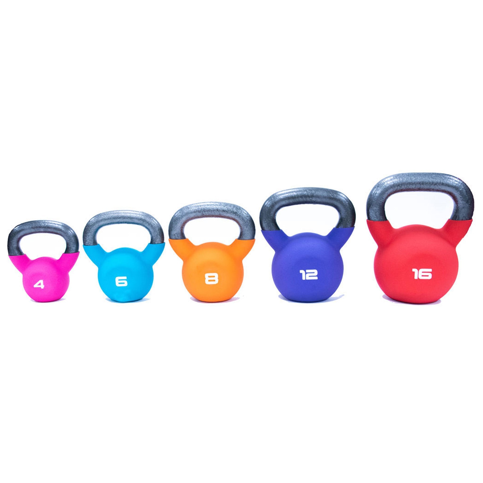 JORDAN Neoprene Covered Kettlebell - Pro Gym Essentials